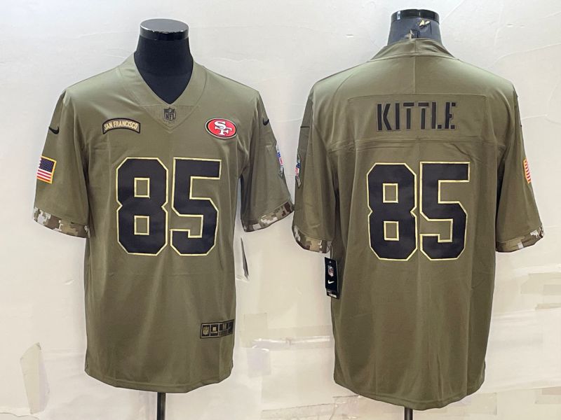 Men San Francisco 49ers 85 Kittle Green 2022 Vapor Untouchable Limited Nike NFL Jersey
